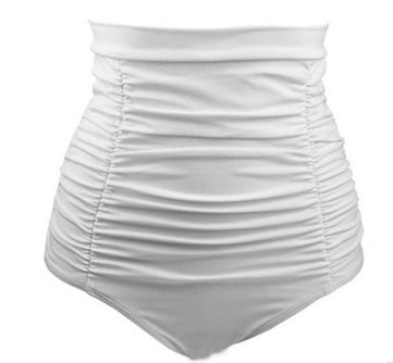 Sexy Solid High Waist Bikini Bottom Women Swimwear