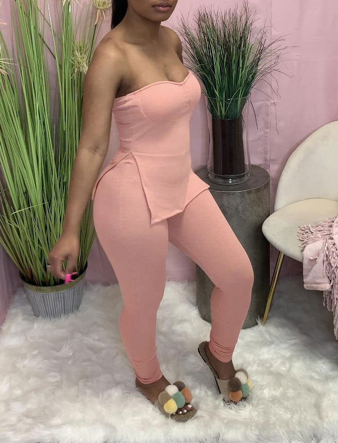 Sexy Loungewear Tube Top and Pant