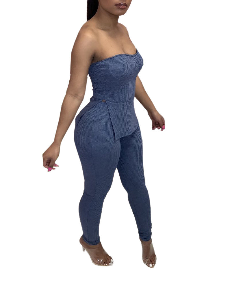 Sexy Loungewear Tube Top and Pant